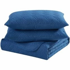 New 🎁 The Nesting Company Willow Bedding Collection Embossed Quilt Coverlet Bedspread 3 Piece Set with 2 Pillow Shams Luxuriously Soft Lightweight and Comfortable Microfiber 🎁