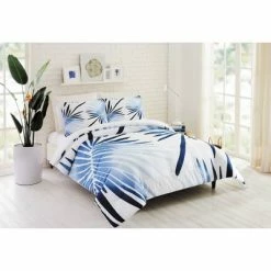 Outlet 😀 Fan Palm Comforter & Sham Set Blue - Cat Coq for Makers Collective 💯 -Bedding Sets & Collections Sales Shop unnamed file 2816