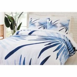 Outlet 😀 Fan Palm Comforter & Sham Set Blue - Cat Coq for Makers Collective 💯 -Bedding Sets & Collections Sales Shop unnamed file 2817