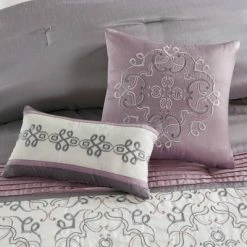 Buy 💯 Madison Park Ivana Comforter Set with Embroidery 24pc Blue ✨ -Bedding Sets & Collections Sales Shop unnamed file 2917