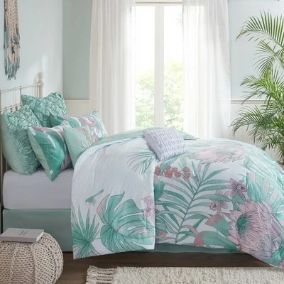 Best Sale π Madison Park Mystic Cotton Printed Comforter Set Aqua β€οΈ 2 Best Sale π Madison Park Mystic Cotton Printed Comforter Set Aqua β€οΈ - Image 2