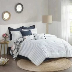 Best deal 💯 Madison Park Sorrel 8pc Cotton Printed Reversible Comforter Set 🎉