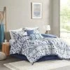 Flash Sale ⌛ Madison Park Rene Cotton Comforter Set Blue ✔️