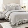 Top 10 🧨 Lush Decor Ella Lace Ruffle Comforter Set - Lush Décor Light Gray 💯