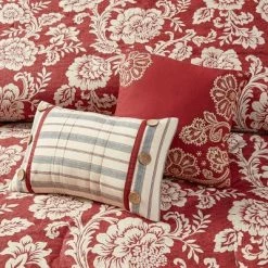 Flash Sale 😀 Madison Park Rose Cotton Twill Comforter Set 9pc Red 🌟 -Bedding Sets & Collections Sales Shop unnamed file 3173