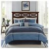 Promo 🔥 Madison Park Comforter Set 7pc Colorblock - Rodgers® Navy ✨