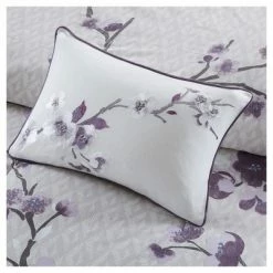 Promo ⭐ Madison Park Sakura Cotton Comforter Set 8pc Purple 🧨 -Bedding Sets & Collections Sales Shop unnamed file 3299
