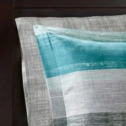 Best Sale 🧨 Madison Park Seth Striped Complete Multiple Piece Comforter Set Aqua 😀 -Bedding Sets & Collections Sales Shop unnamed file 3304