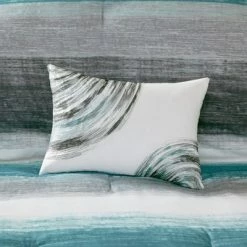 Best Sale 🧨 Madison Park Seth Striped Complete Multiple Piece Comforter Set Aqua 😀 -Bedding Sets & Collections Sales Shop unnamed file 3305