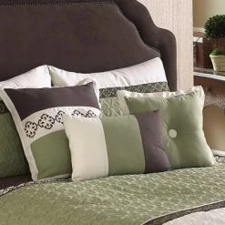 Brand new 🔥 7pc Fairmont Comforter Set Sage Green/Brown/Ivory - Riverbrook Home ⭐