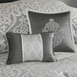Buy 👏 Madison Park 8pc Elliot Jacquard Comforter Set Silver ⭐ -Bedding Sets & Collections Sales Shop unnamed file 3337