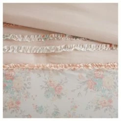 Best Sale 🔔 Desiree Cotton Percale Comforter Bedding Set with Euro and Bedskirt Blush - Madison Park ⌛ -Bedding Sets & Collections Sales Shop unnamed file 3348