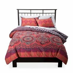 Coupon 🧨 Boho Boutique Coral Nadia Medallion Reversible Bedding Collection 😀
