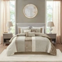 Flash Sale 🔔 Madison Park Hang Comforter Set Taupe 🛒 -Bedding Sets & Collections Sales Shop unnamed file 3381