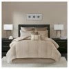 Buy 👏 Madison Park Lillian Embroidered Comforter Set 8pc Natural ✔️