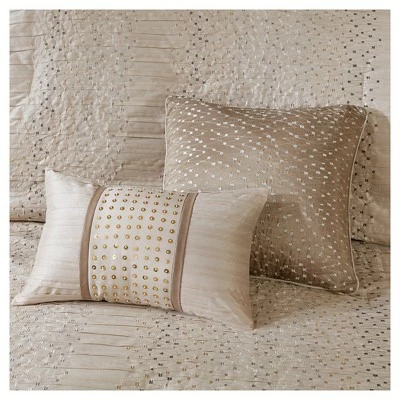 Buy π Madison Park Lillian Embroidered Comforter Set 8pc Natural βοΈ 6 Buy π Madison Park Lillian Embroidered Comforter Set 8pc Natural βοΈ - Image 6