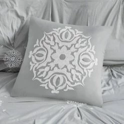 Hot Sale 👍 Madison Park Alicia 6pc Embroidered Cotton Reversible Comforter Set Gray 🎉 -Bedding Sets & Collections Sales Shop unnamed file 3460