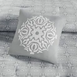 Hot Sale 👍 Madison Park Alicia 6pc Embroidered Cotton Reversible Comforter Set Gray 🎉 -Bedding Sets & Collections Sales Shop unnamed file 3461