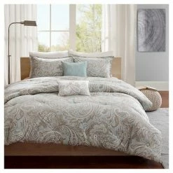 Best reviews of π€© Madison Park Dierdre Paisley Cotton Comforter Set - 5-Piece Blue π§¨