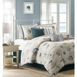 Cheap ⌛ Madison Park 7pc Rockaway Cotton Printed King Comforter Set 🔔 -Bedding Sets & Collections Sales Shop unnamed file 3534