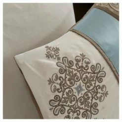 Best deal ⭐ Madison Park Sharon 7pc Polyester Jacquard Comforter Bedding Set with Bedskirt 🧨 -Bedding Sets & Collections Sales Shop unnamed file 3550