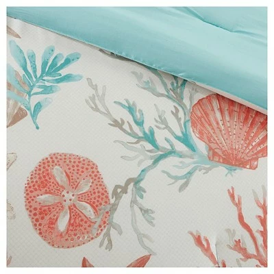 Outlet π Madison Park Ocean View Comforter Set Coral - 7pc β 3 Outlet π Madison Park Ocean View Comforter Set Coral - 7pc β - Image 3