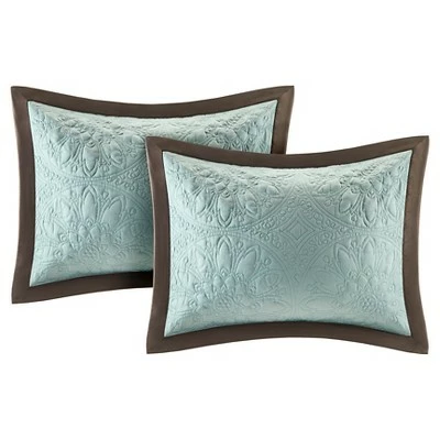 Hot Sale π₯ Madison Park Camila 9 Piece Quilted Comforter Set - Blue (Queen) π 2 Hot Sale π₯ Madison Park Camila 9 Piece Quilted Comforter Set - Blue (Queen) π - Image 2