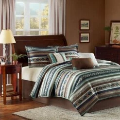 Best deal 💯 Madison Park Blue Beau Comforter Set 7pc 7pc 🎁 -Bedding Sets & Collections Sales Shop unnamed file 3660
