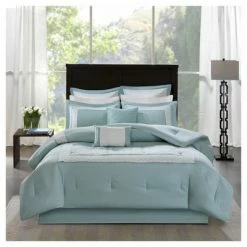 Cheap 🌟 Madison Park 8pc Heritage Comforter Set Aqua 😀