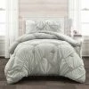 Cheapest ⌛ Lush Decor Ruched Chevron Comforter Set - Lush Décor Light Gray 🛒