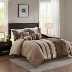 Buy 🎁 Madison Park Eveline 7pc Faux Suede Comforter Set Purple ❤️