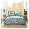 New 🎁 Intelligent Design Haley Reversible Comforter Mini Set Aqua 🔔
