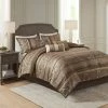 Budget ✨ Madison Park 7pc Mirage Polyester Jacquard Comforter Bedding Set Gray 😀