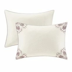 Flash Sale ⭐ Madison Park 8pc Kaia Cotton Printed Reversible Comforter Set Ivory/Purple 😀 -Bedding Sets & Collections Sales Shop unnamed file 3774