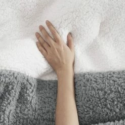 Flash Sale 🔥 Intelligent Design Remy Color Block Overfilled Sherpa Comforter Set Gray/ivory 🎁 -Bedding Sets & Collections Sales Shop unnamed file 3870