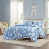 Discount ✨ Intelligent Design Full/Queen Daria Daisy Printed Comforter Set with Tassels - Blue 🔔