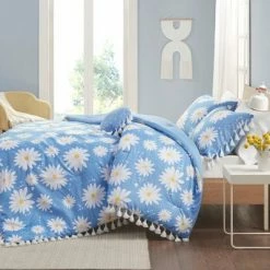 Discount ✨ Intelligent Design Full/Queen Daria Daisy Printed Comforter Set with Tassels - Blue 🔔 -Bedding Sets & Collections Sales Shop unnamed file 3878
