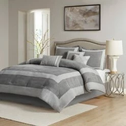 Flash Sale 😀 Madison Park Noah Microsuede Comforter Set Tan 😀