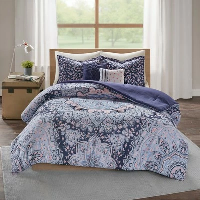 Discount π Intelligent Design Willow Boho Comforter Set Pink β€οΈ 2 Discount π Intelligent Design Willow Boho Comforter Set Pink β€οΈ - Image 2