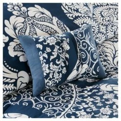 Coupon 🌟 Madison Park Adela 7 Piece Cotton Printed Comforter Set Indigo 👍 -Bedding Sets & Collections Sales Shop unnamed file 3939