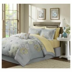 Top 10 🔥 Cornell Floral Comforter and Sheet Set Gray - Madison Park 😀 -Bedding Sets & Collections Sales Shop unnamed file 3963