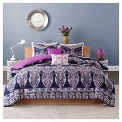 Discount 🛒 Intelligent Design Blakely Comforter Set - Purple 🔔