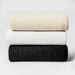 Outlet 👏 Cozy Brushed Jersey Sheet Set Collection - Threshold™ 🤩