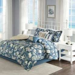 Best Pirce 😍 Madison Park Blue Bedford Cotton Sateen Comforter Set 💯 -Bedding Sets & Collections Sales Shop unnamed file 4019