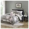 Best deal 😍 Madison Park Jasmine Watercolor Floral Comforter Set - 7 Piece Gray 👏
