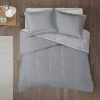 Best reviews of 😍 Intelligent Design Miles Reversible Frosted Print Plush to Heathered Comforter Set Gray 🎉