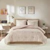Best Sale 🛒 Intelligent Design Addie Metallic Print Reversible Comforter Set ⌛