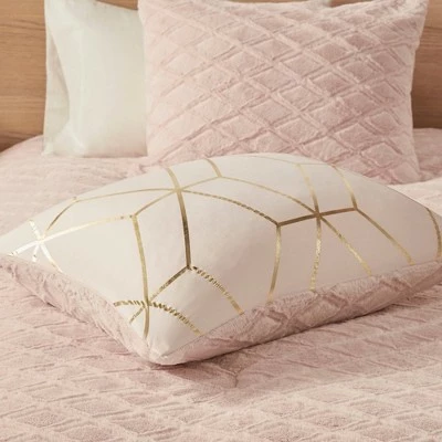 Best Sale π Intelligent Design Addie Metallic Print Reversible Comforter Set β 8 Best Sale π Intelligent Design Addie Metallic Print Reversible Comforter Set β - Image 8