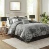 Wholesale 🧨 Madison Park Hendrix Jacquard Comforter Set Black ⌛