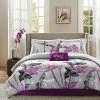 Outlet 🎉 Madison Park Kendall Complete Comforter and Cotton Sheet Set Purple 🛒